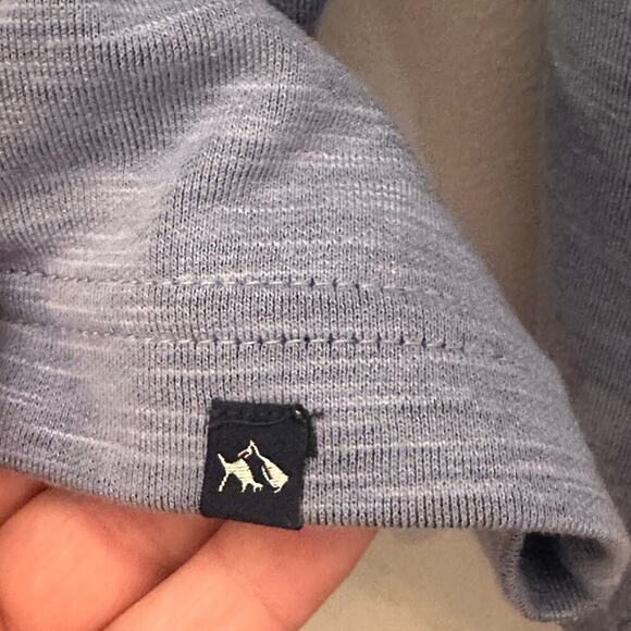 Fish‎ Hippie Rutland  1/4 Zip Heather Pullover Light Blue Size 3XL - Picture 4 of 6